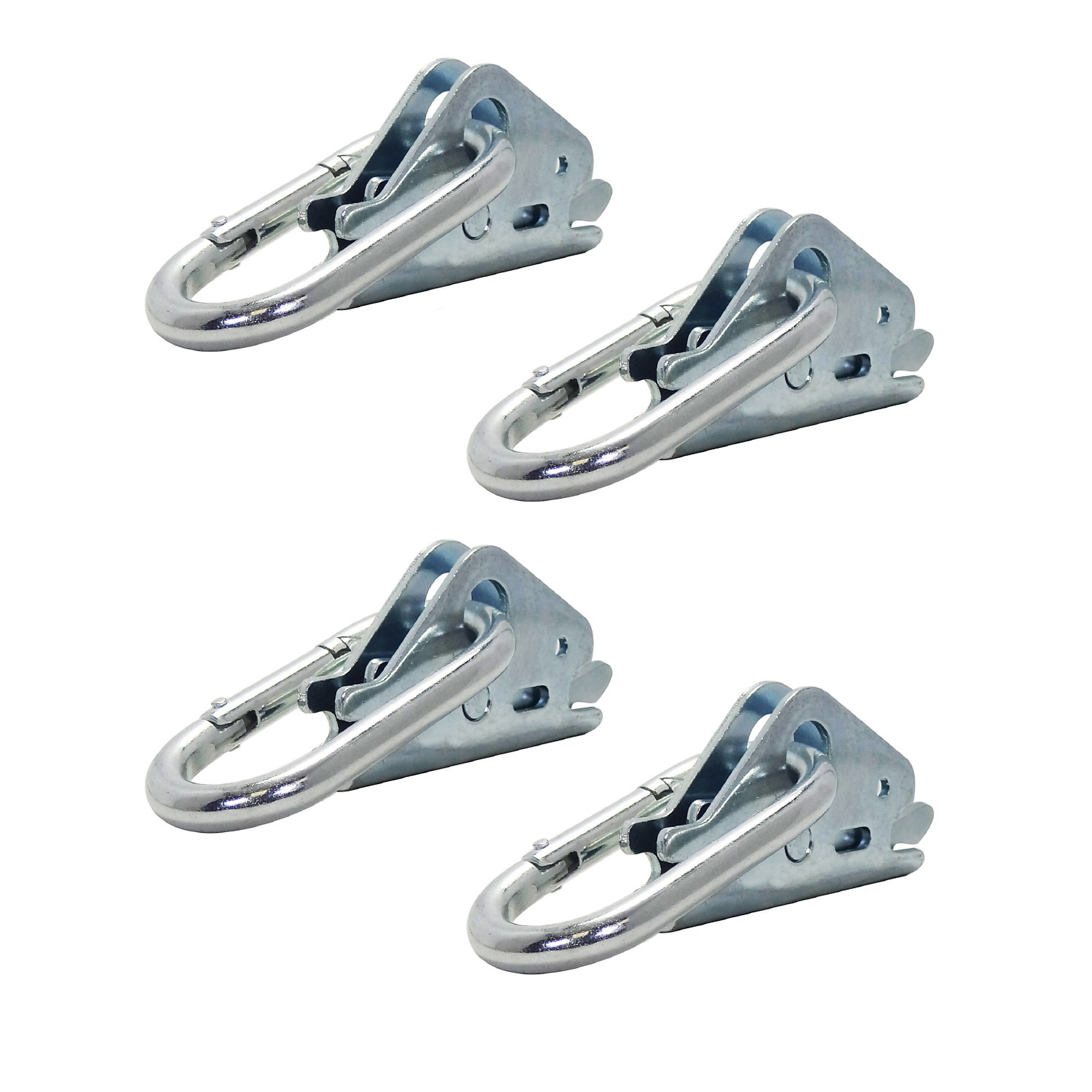 Snap-Loc E-Track Snap-Hook Carabiner Tie-Downs - 4 Pcs, 400-lb. Working Load, Model# SLAEASHI4